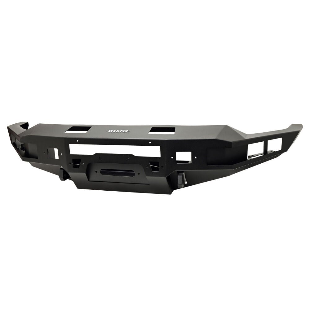 WES58-414215 Front Pro Series Bumper for 2024 Chevrolet Silverado 2500-3500 - Textured Black