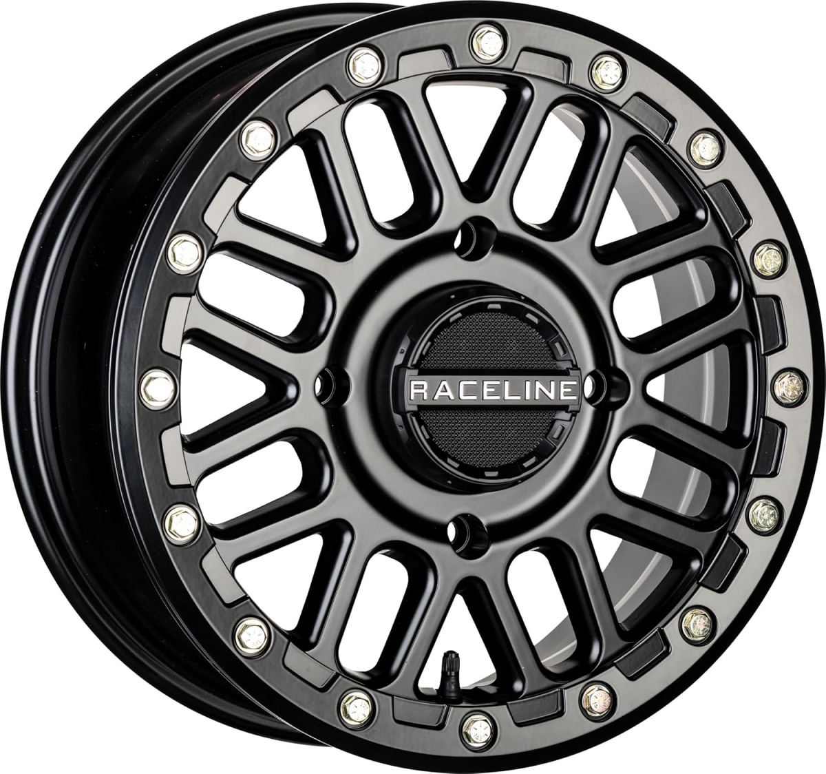 RCLA93B-56037-40 15 x 6 in. A93B Podium UTV Beadlock 4 x 137 mm Bolt Pattern Plus 40 mm Offset 5.07 in. Backspace Wheel, Black