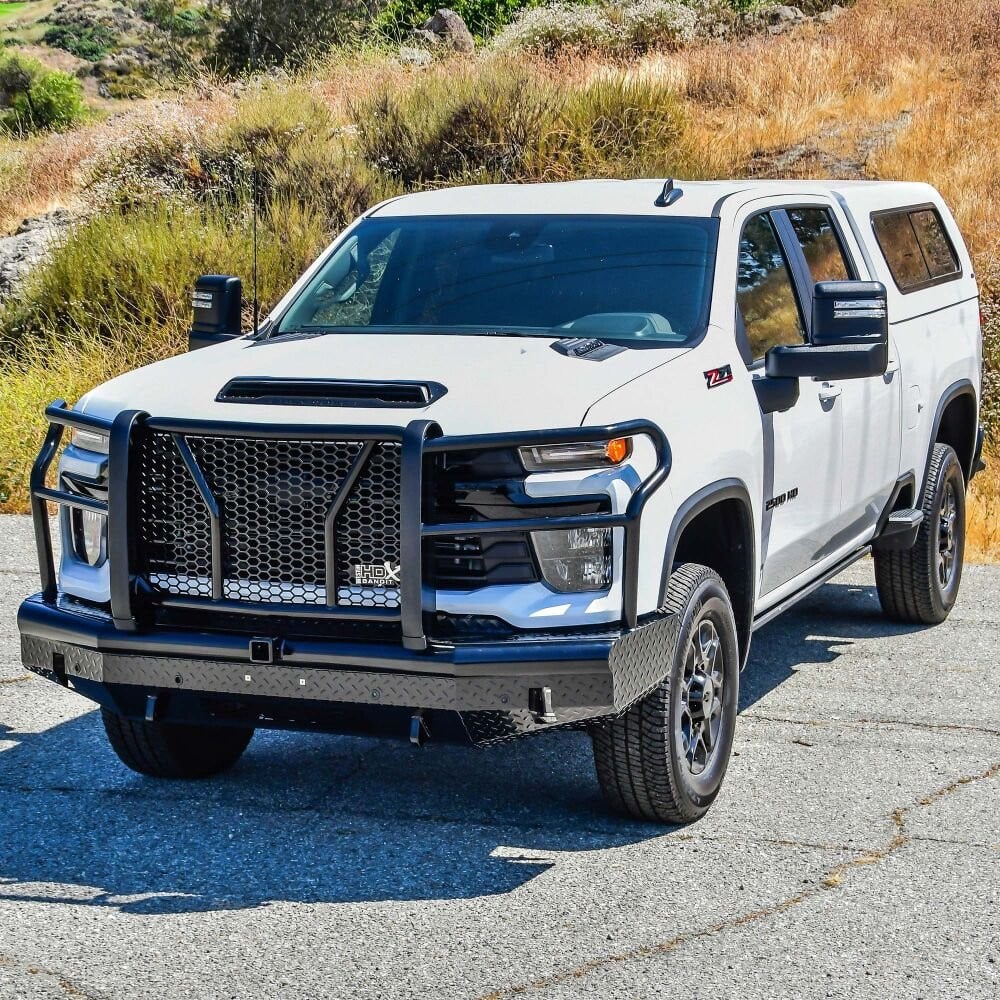 WES58-31215 Front HDX Bumper for 2024-Current Chevrolet Silverado 2500-3500 - Textured Black