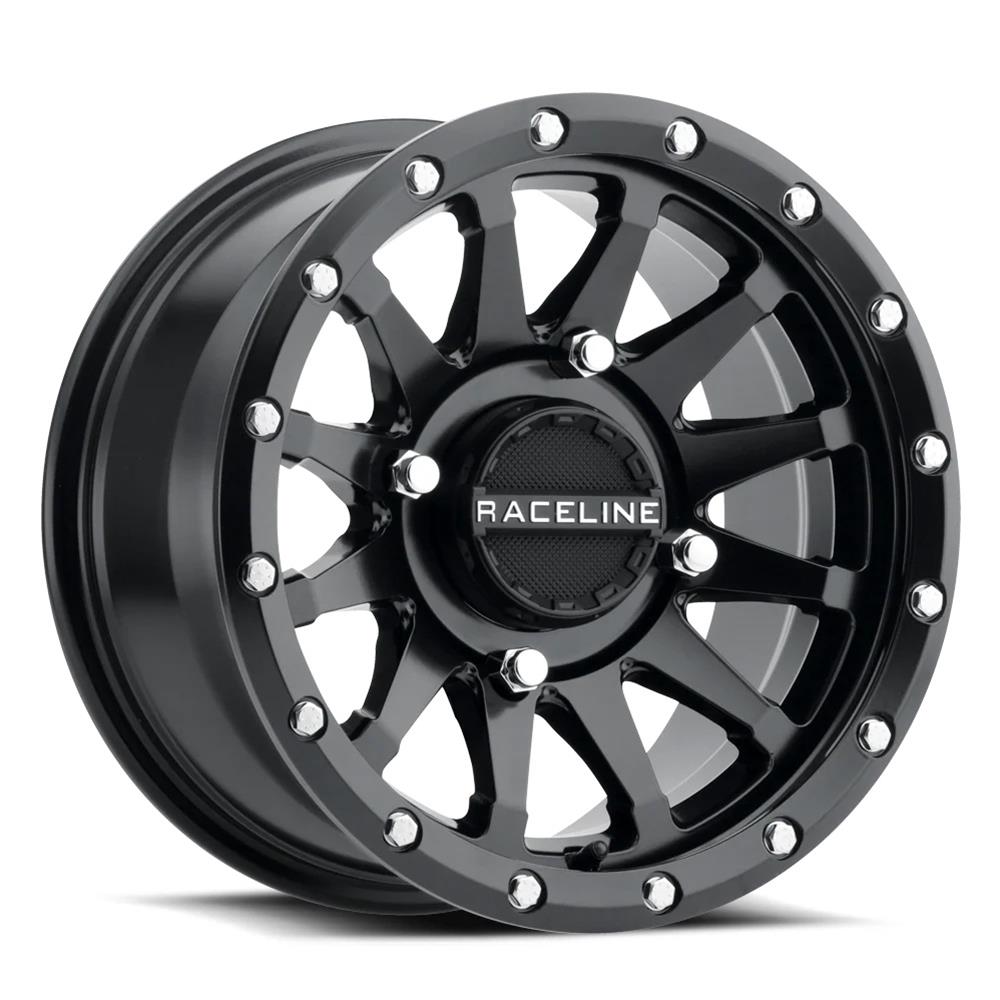 RCLA95B-57037-10 15 x 7 in. A95B Trophy UTV 4 x 137 mm Bolt Pattern Plus 10 mm Offset Wheel, Black