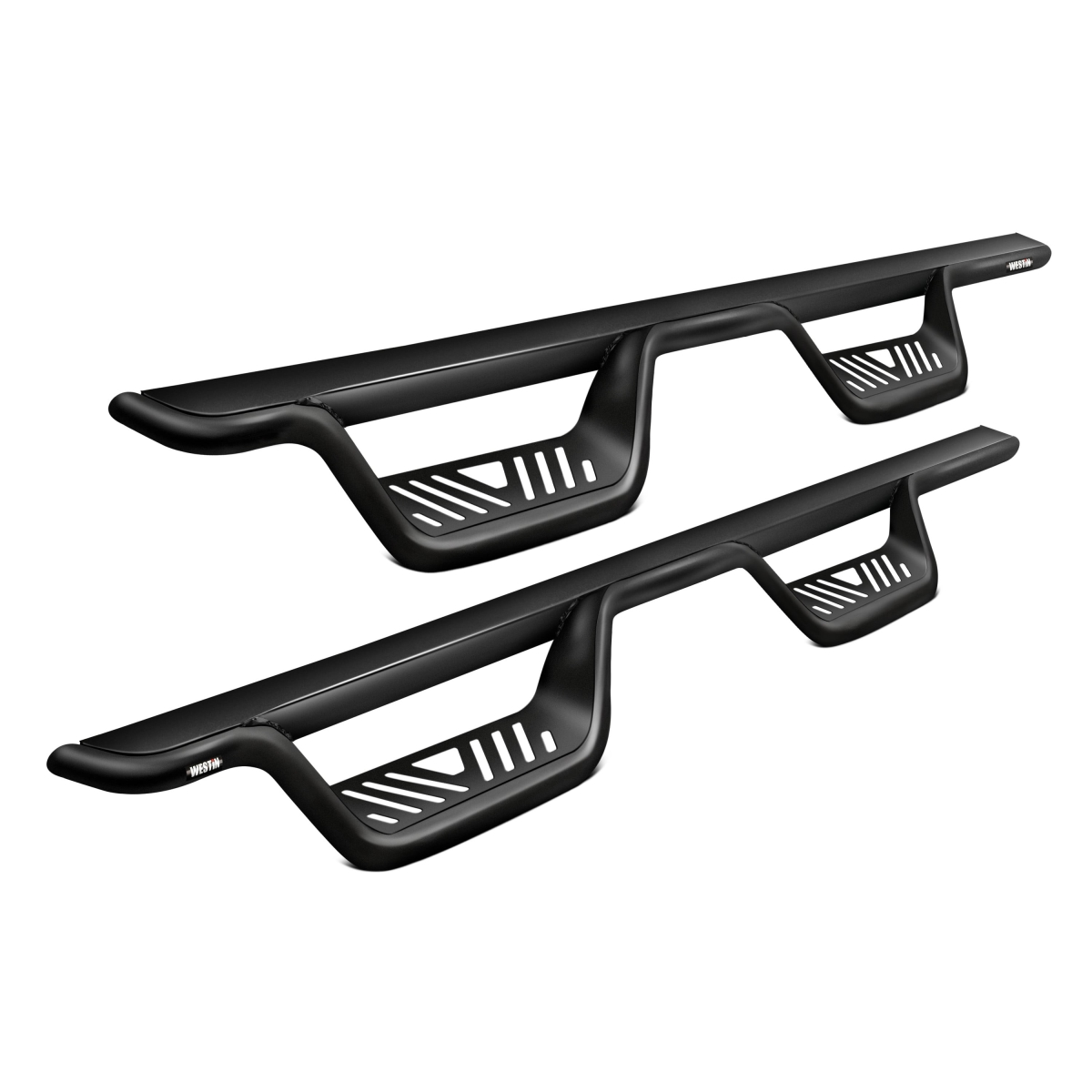 WES20-11685 Drop Nerf Step Bars for 1999-2013 Chevrolet Silverado 1500 Extended & Double Cab - Black