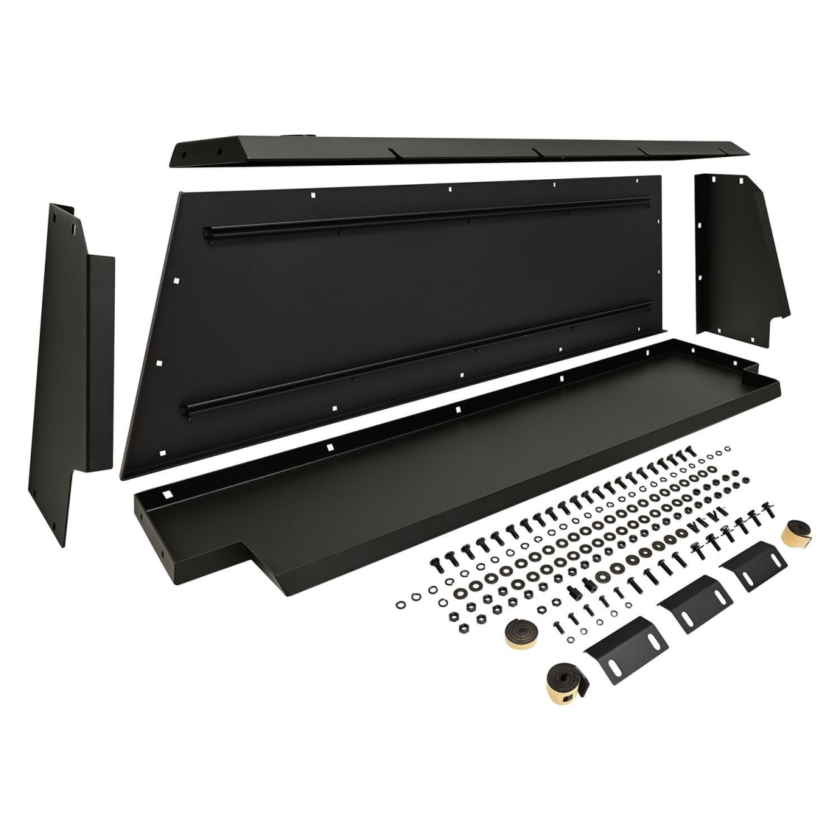 WES16-10026 Passenger EXP Truck Cap Toolbox Shell for 2019-Current Chevrolet Silverado 1500 5.8 ft. Bed - Black