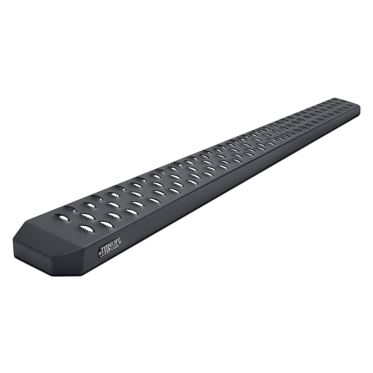 WES27-80015 Single Passenger Sliding Door Grate Steps Running Boards for 2015-Current Ford Transit Van 150-250-350 - Textured Black - 54 in.