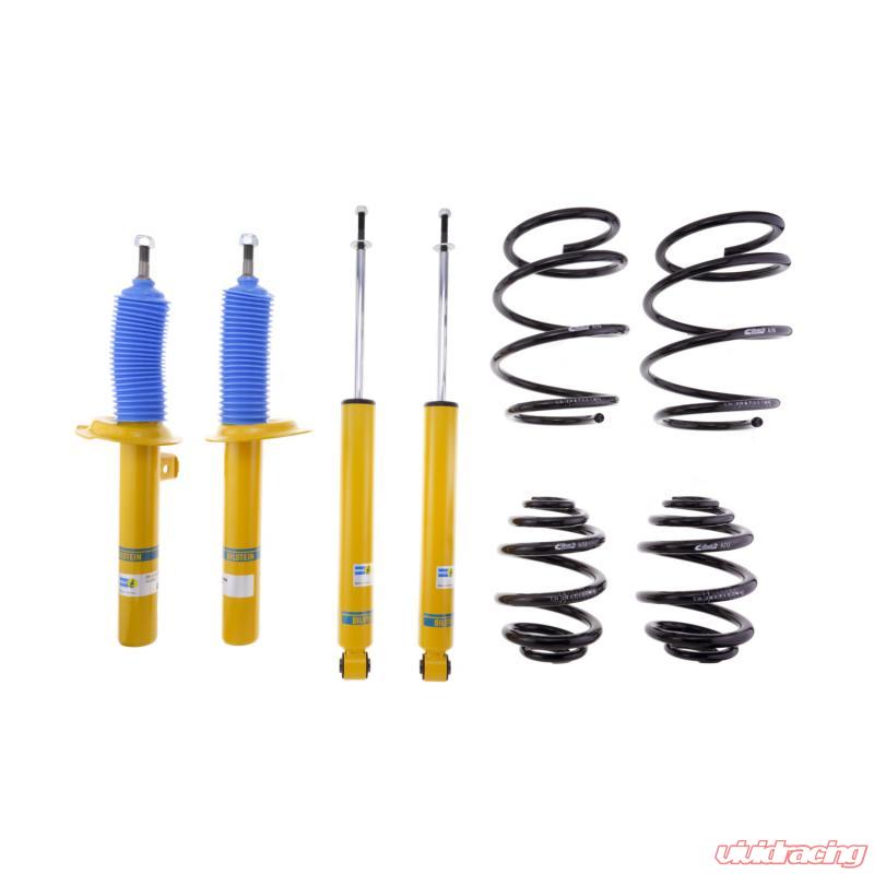 BIL46-242792 B12 Pro Front & Rear Suspension Kit for 2000 BMW 323CI Base & 1999-2000 323I-325C Base - Yellow