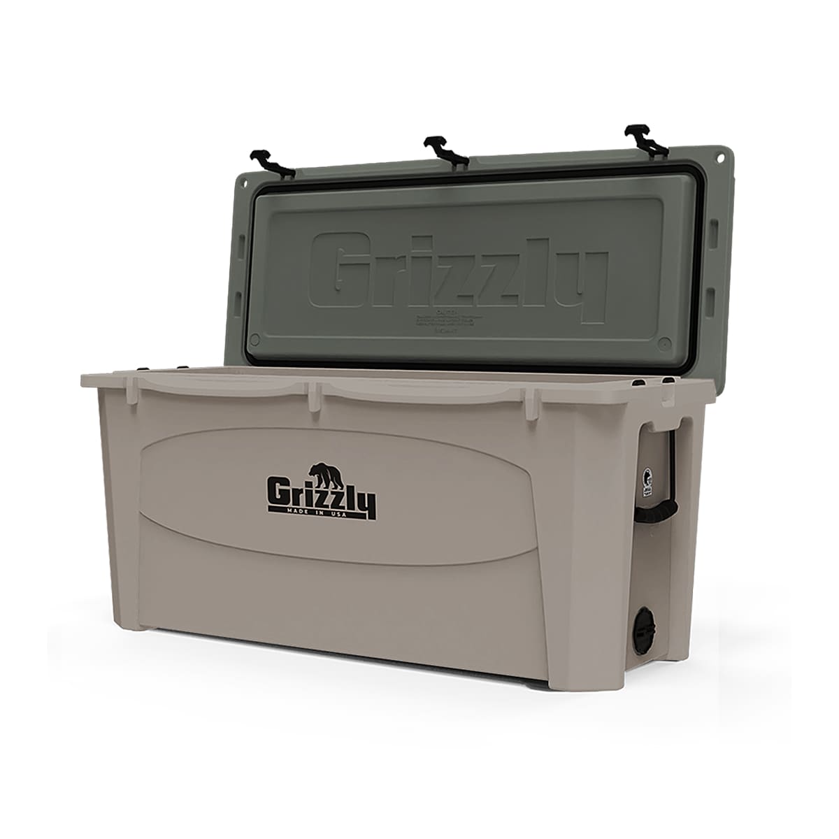 GZC4400917 165 qt. Camping Cooler, White Tail & Lunar Green