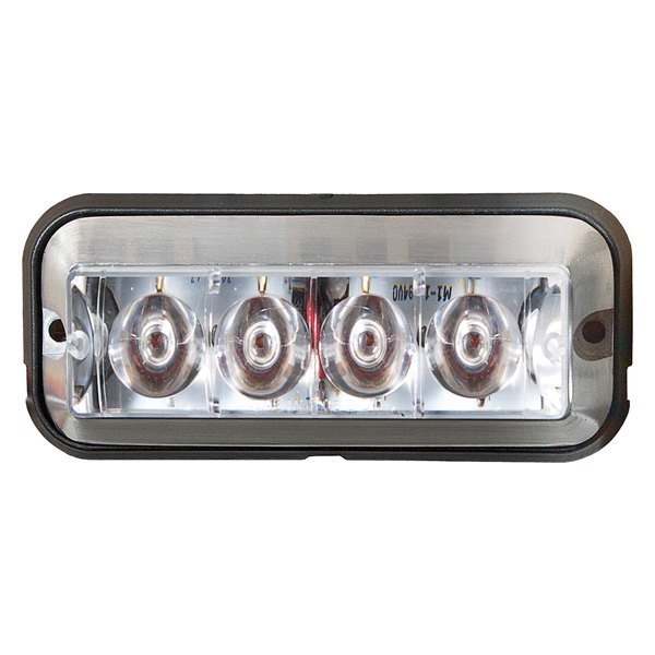 Raised 5 Inch Amber LED Strobe Light with 19 Flash Patterns