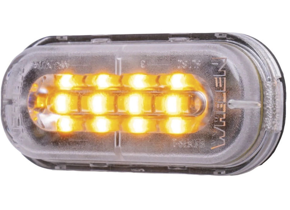 WHETMS0A Mini T-Series Surface Mount Solo Linear Super LED Light Head, Amber