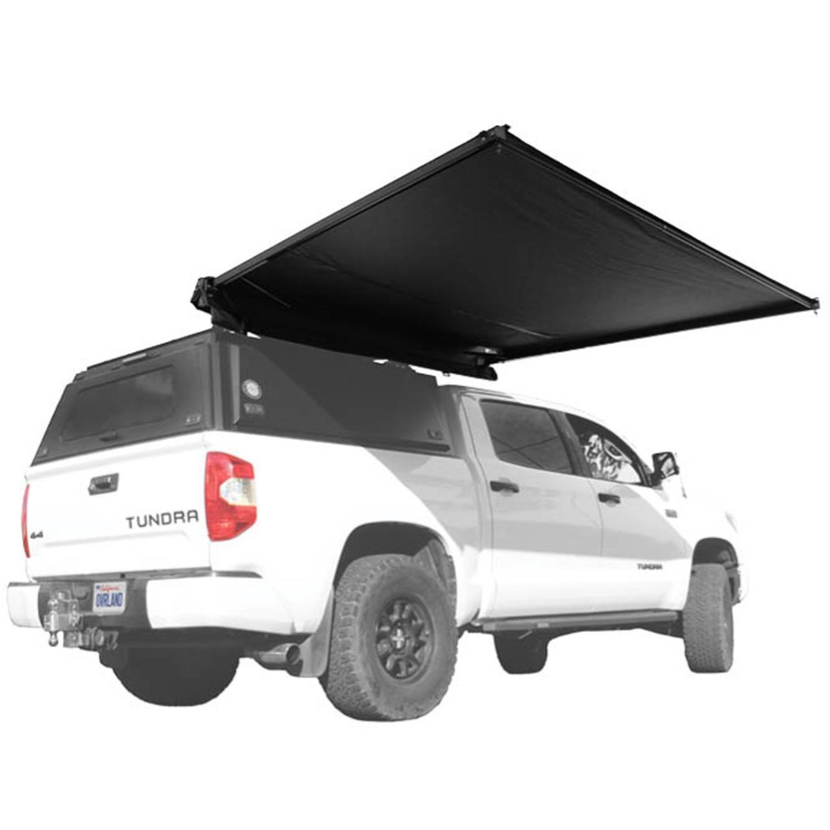 UDA19690011 6.5 ft. XD Nomadic 2.0 Awning with Lights & Black Out, Black