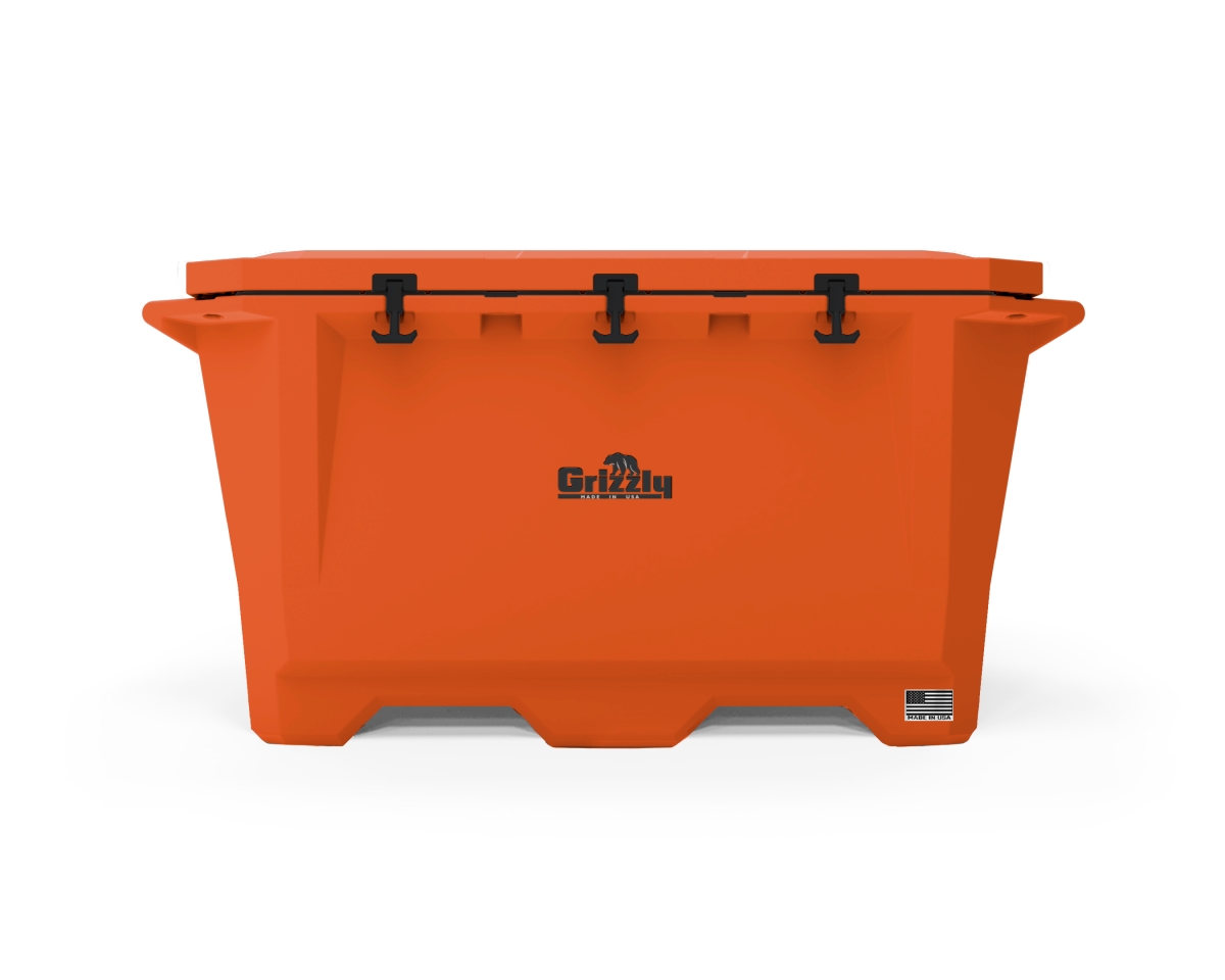 GZC4400893 350 qt. Extra Large Hard-Sided Camping Cooler, Orange