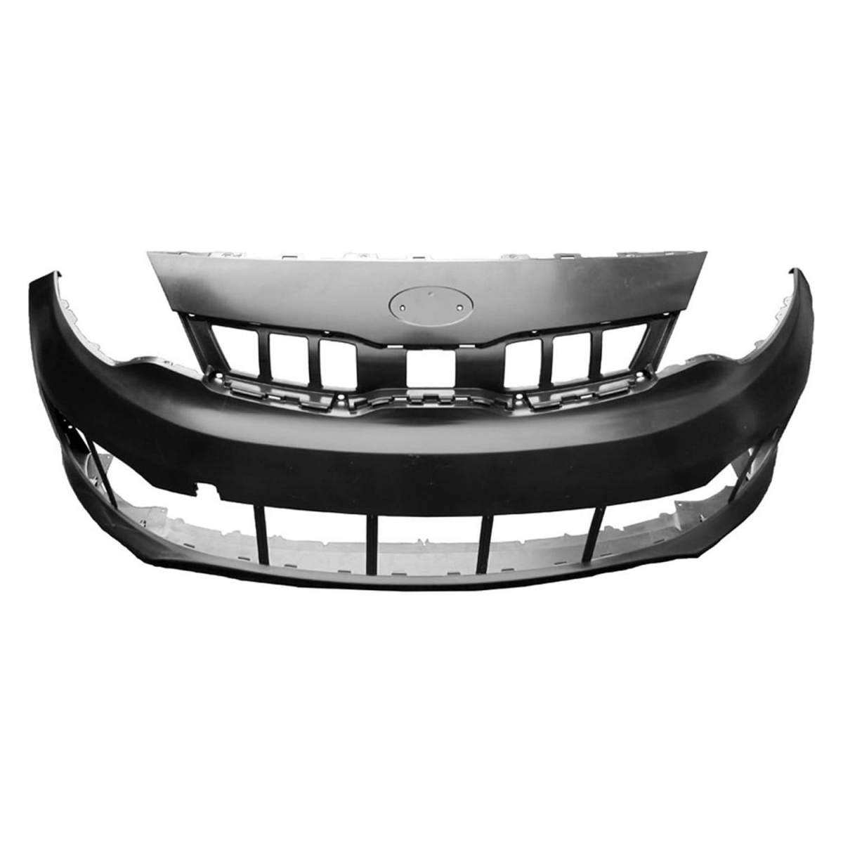 SHE3236AA-87Q-0 CAPA Front Prime Bumper Cover for 2016-2017 Kia Rio Sedan