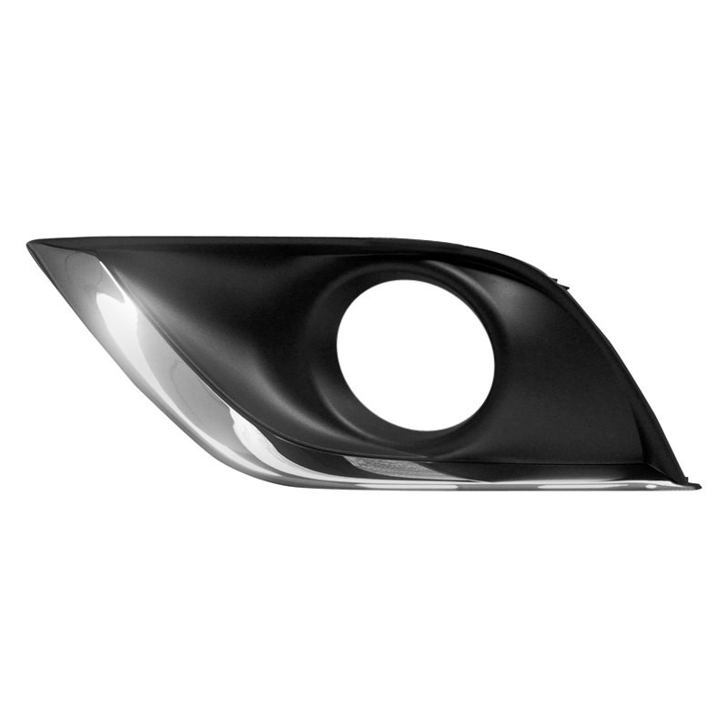 SHE1601A-95-1 Left Hand Front Bumper Insert Fog Lamp Bezel for 2015-2018 Nissan Versa