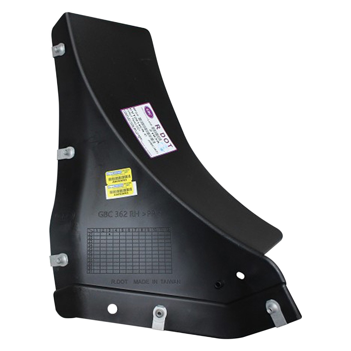 SHEGMSUBU21-24SR Right Front Fender Splash Shield for 2021-Current Chevrolet Suburban