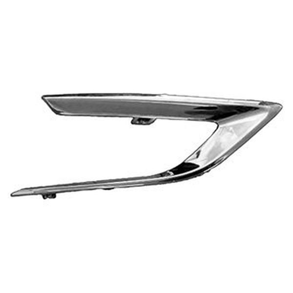 SHEGMCRUZ16-95R Right Hand Front Outer Bumper Insert for 2017-2018 Chevrolet Cruze Hatchback Premier - Chrome