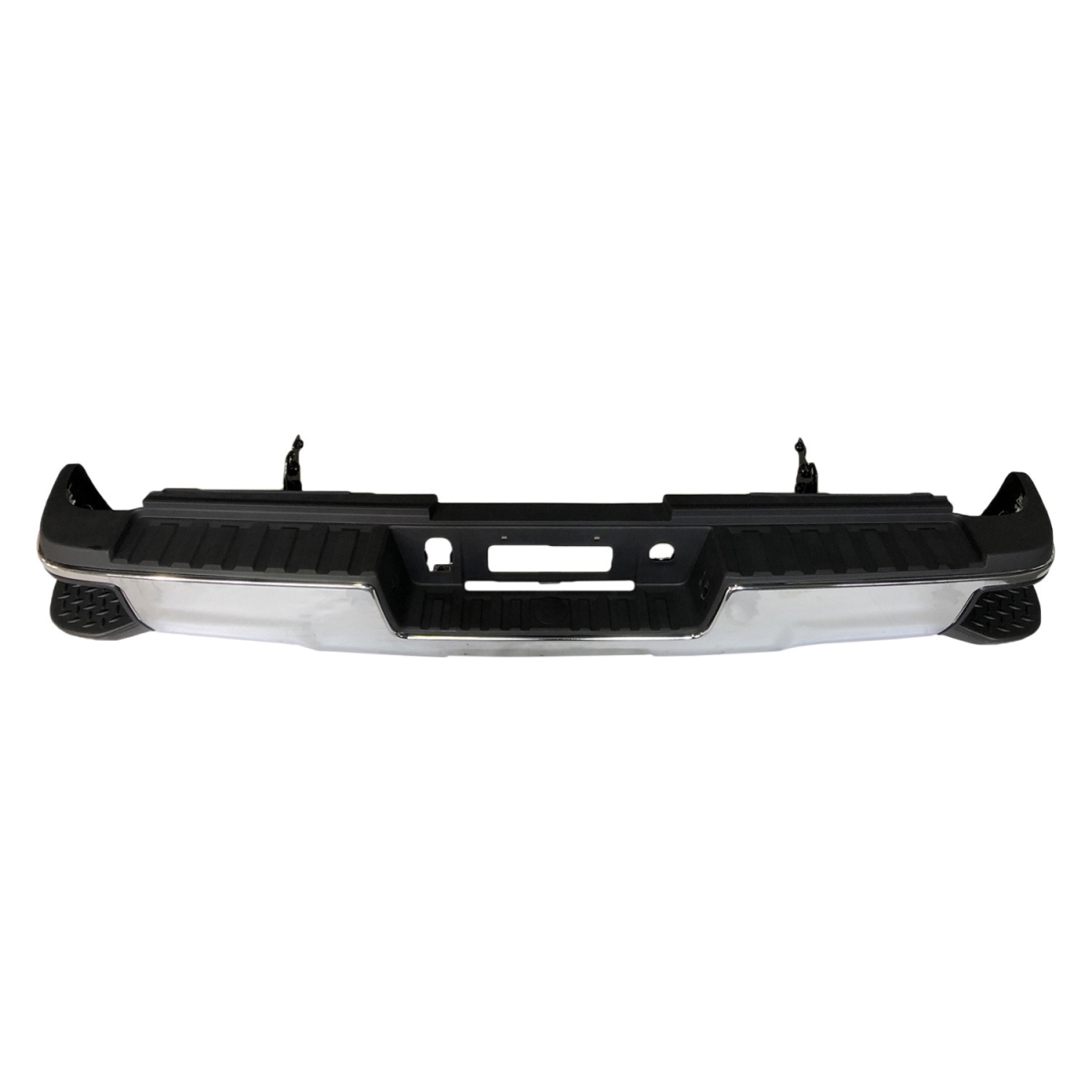 SHE903C-800U Rear Bumper Assembly for 2015-2019 Chevrolet Silverado-GMC Sierra 2500-3500 HD - Chrome