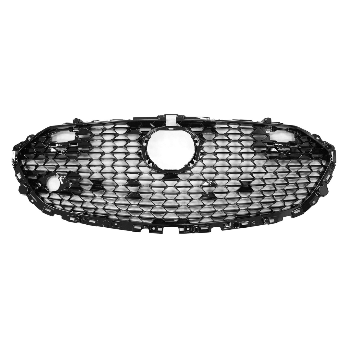 SHEMA319A-99Q-0 CAPA Grille Assembly for 2019-Current Mazda 3 Sedan - Gloss Black