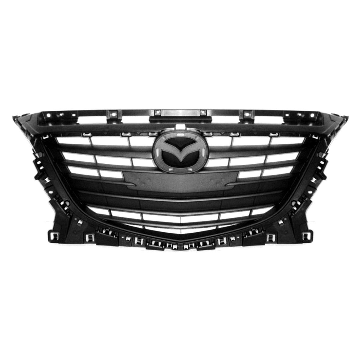 SHE3467-99Q-0 CAPA NSF Grille Assembly for 2014-2016 Mazda 3 - Textured Black
