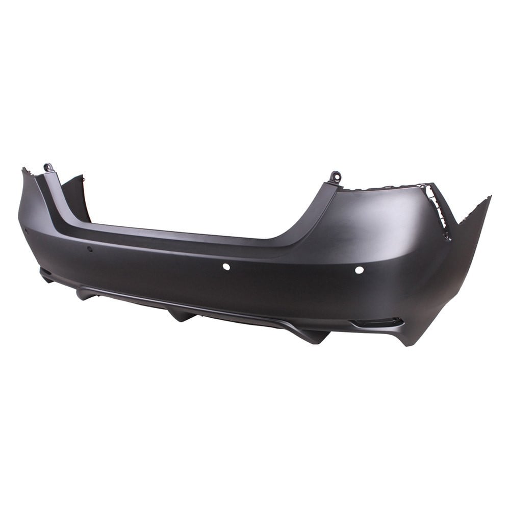 SHETOCAMR21-89Q-0 CAPA Rear Prime Bumper Cover for 2018-Current Toyota Camry Hybrid XSE