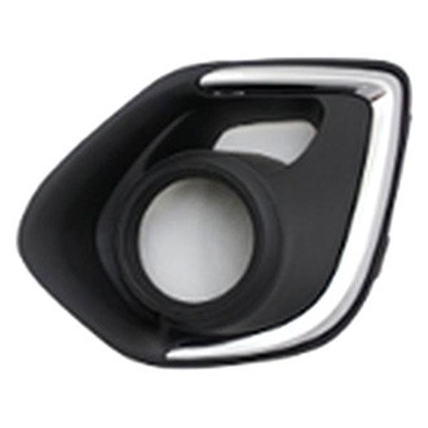 SHEMIOUTL13-95-1 Left Hand Front Bumper Insert Fog Lamp Bezel for 2013-2015 Mitsubishi Outlander Sport-RVR - Chrome