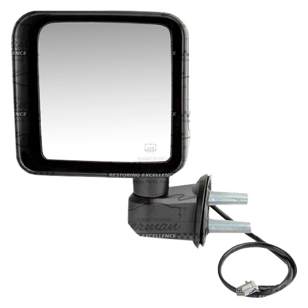 SHE023C-300L Left Hand Outer Rear View Power Mirror for 2014-2014 Jeep Wrangler - Gloss Black
