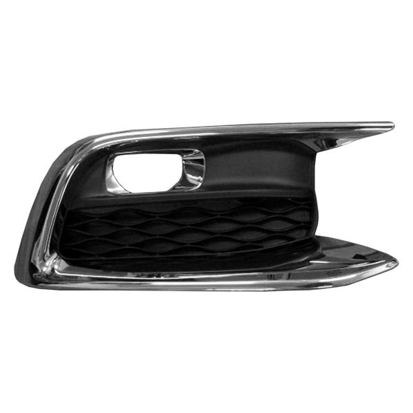 SHEINQX6016A-95-2 Right Hand Front Bumper Insert for 2016-2020 Infiniti QX60 - Chrome
