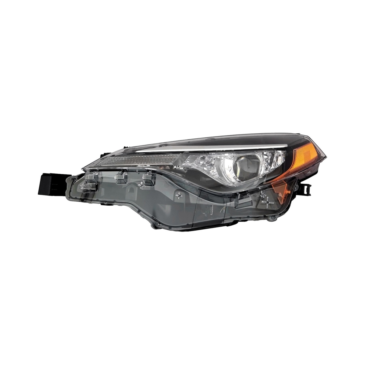 SHE8175AA-150Q-1 CAPA Left Hand Composite Headlamp Assembly for 2017-2019 Toyota Corolla CE-L-LE-LE Eco