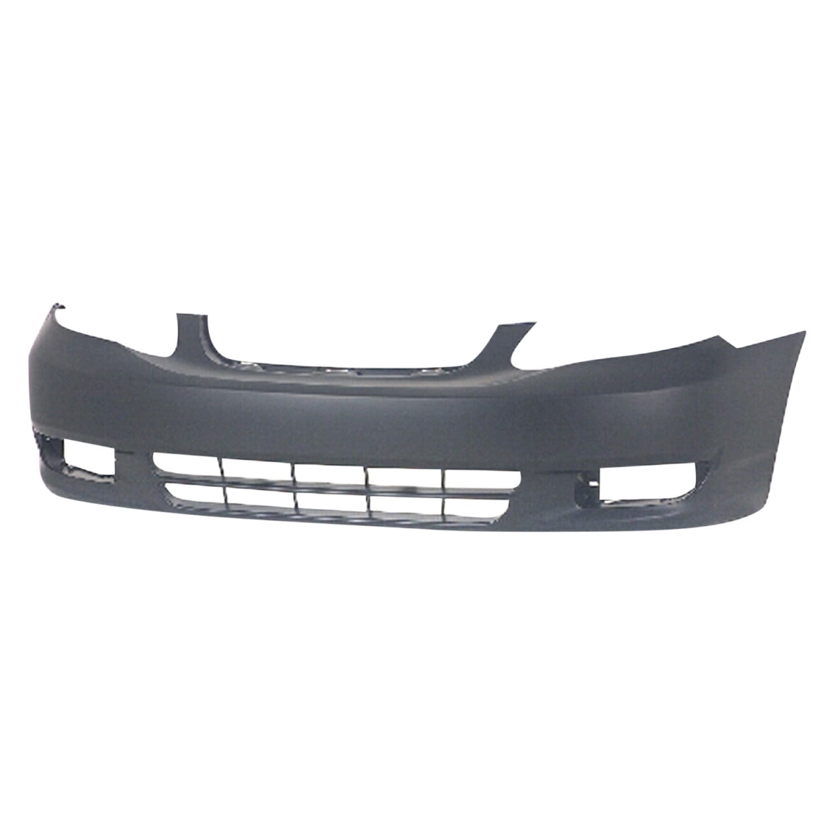 SHE8175C-87Q-0 CAPA Front Prime Bumper Cover for 2003-2004 Toyota Corolla CE & LE