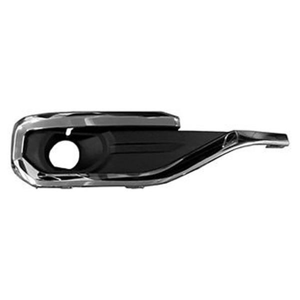 SHE615-95R Right Hand Front Outer Bumper Insert for 2017-2019 GMC Acadia - Chrome