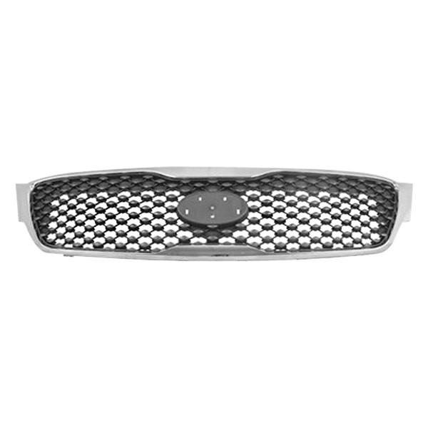 SHEKISORE16C-99Q-0 CAPA Grille Assembly for 2016-2018 Kia Sorento L-LX - Matte Black & Chrome