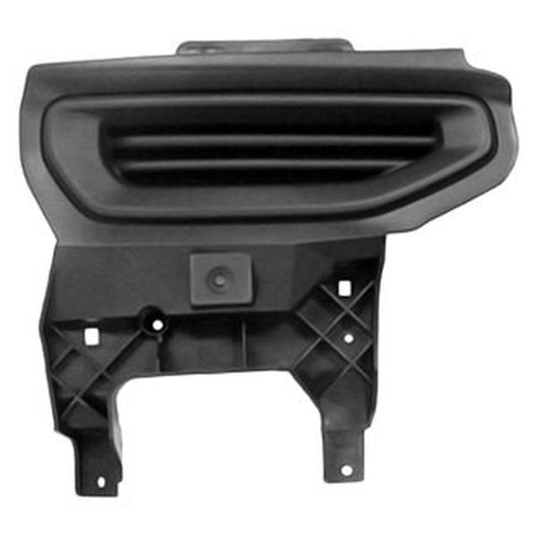 SHE903C-95R Right Hand Front Bumper Insert for 2016-2018 GMC Sierra 1500 - Textured Black & Chrome