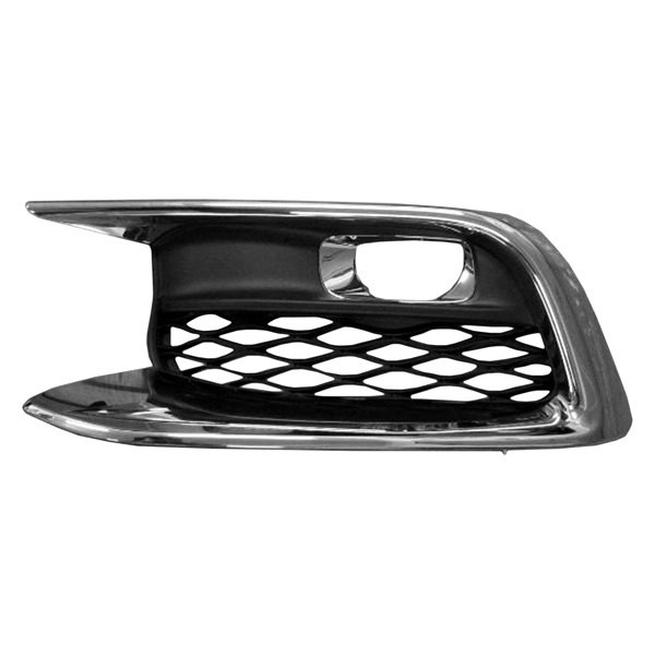 SHEINQX6016A-95-1 Left Hand Front Bumper Insert Fog Lamp Bezel for 2016-2020 Infiniti QX60 - Chrome