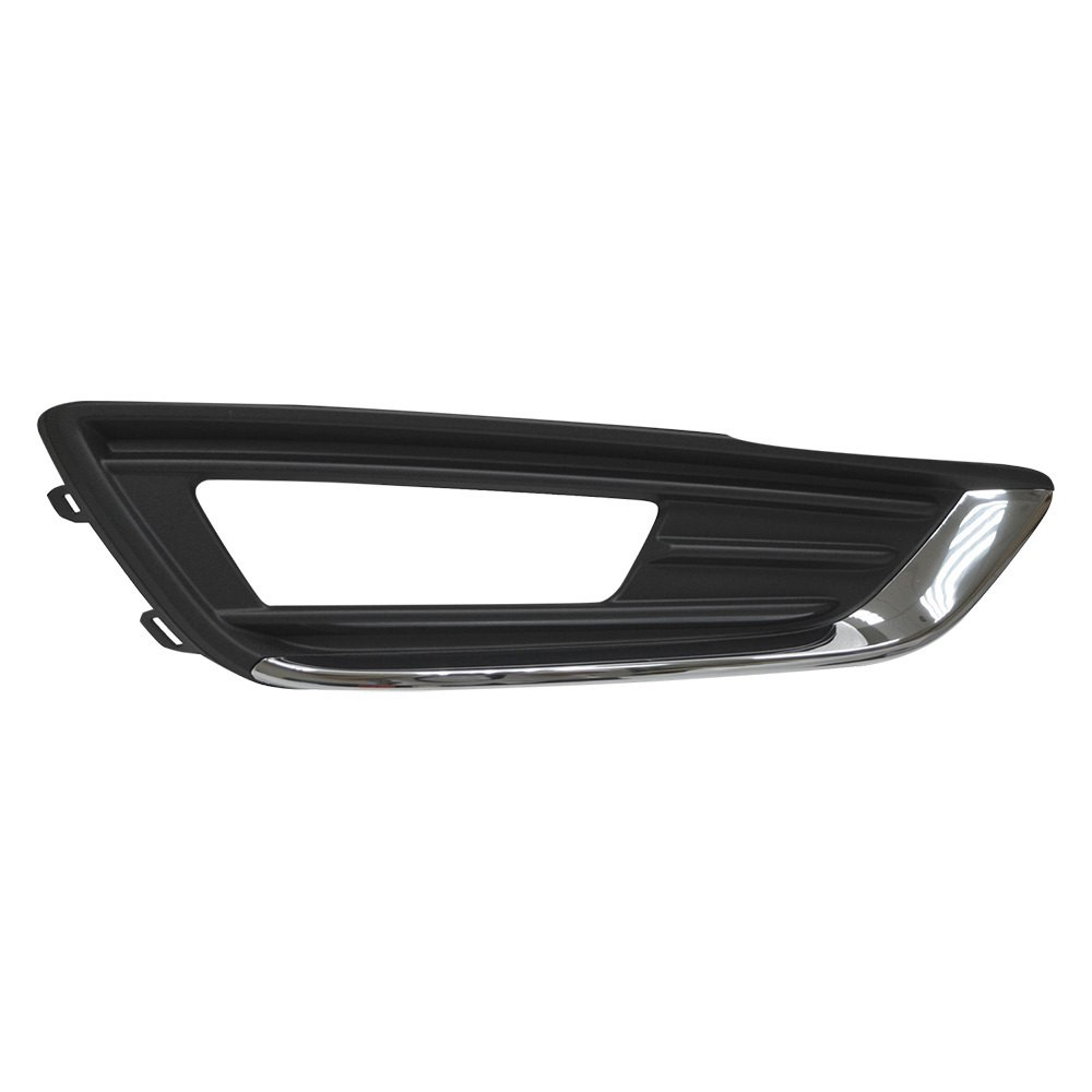 SHEFOFOCU15-95R Right Hand Front Bumper Insert for 2015-2018 Ford Focus - Titanium & Chrome Trim