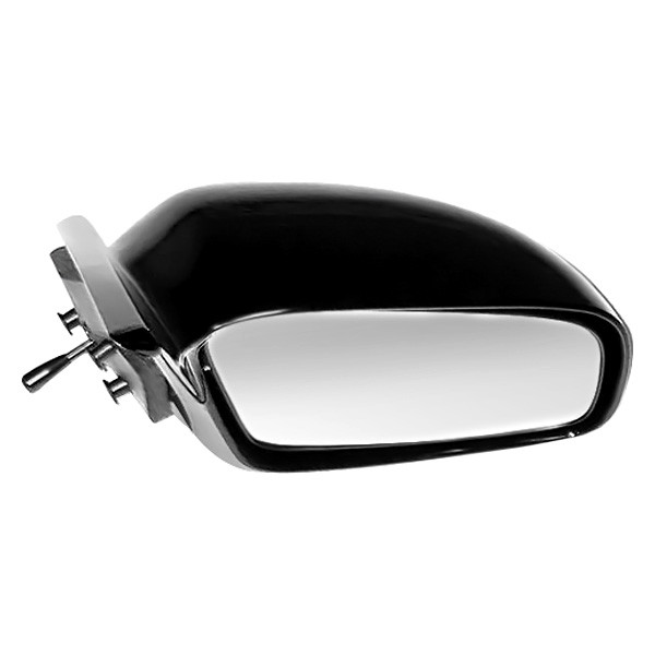 SHE3713-300-2 Right Hand Manual View Door Mirror for 2000-2005 Mitsubishi Eclipse - Gloss Black