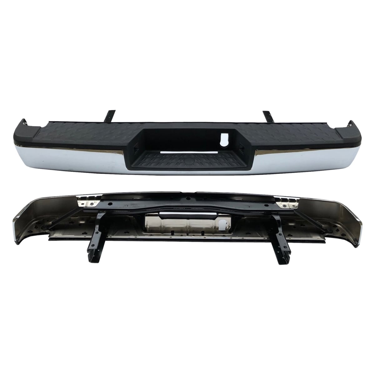 SHE1653A-800-0 Rear Bumper Assembly for 2017-2019 Nissan Titan - Chrome