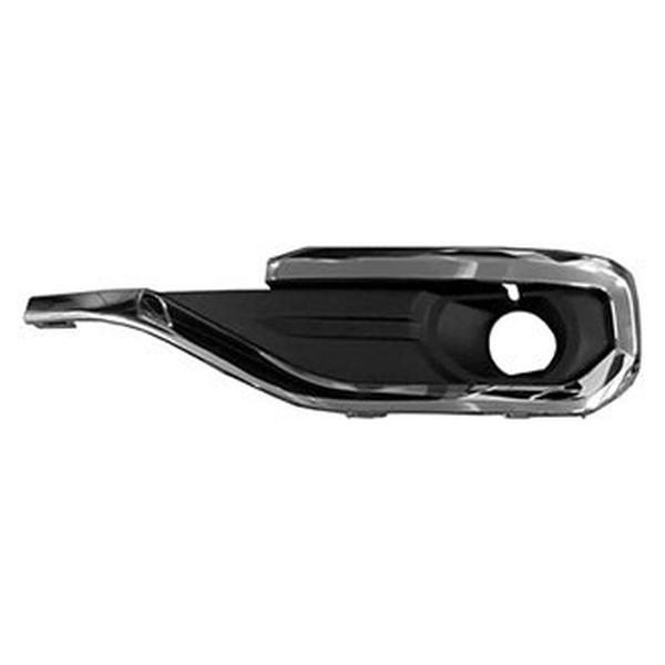 SHE615-95L Left Hand Front Outer Bumper Insert for 2017-2019 GMC Acadia - Chrome