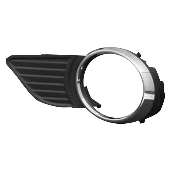 SHE8188-125B-1 Left Hand Front Bumper Insert for 2011-2017 Toyota Sienna Base-LE-XLE - Chrome & Black