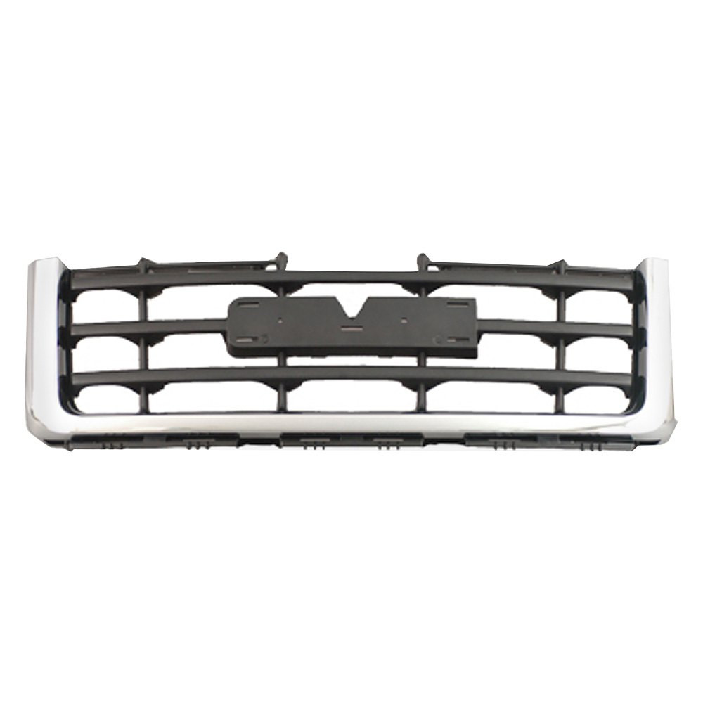 SHE902D-99QU CAPA Grille Assembly for 2007-2011 GMC Sierra 1500 SLT - Chrome