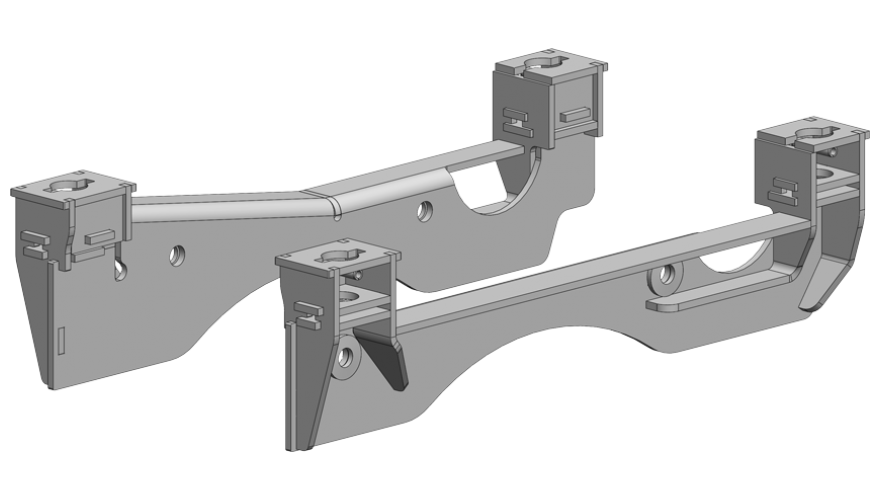 2332 2017-Current 20K Industry Standard SuperRail Custom Mounting Kit for Ford F250-F350