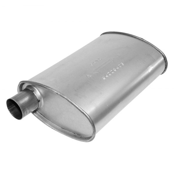 4.25 x 8.75 in. Enforcer Series Aluminized Steel Oval Glass Pack, Exhaust Muffler -  AP EXHAUST PRODUCTS, AP377920