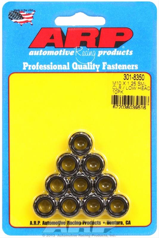 10 mm x 1.25 in. Small Clear & Low Head 12 Point Nut Kit