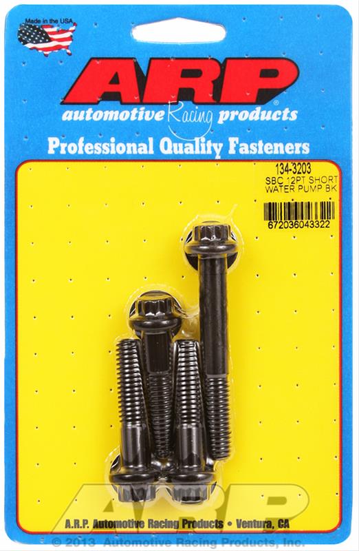 SB Chevy 12 Point Short Water Pump Bolt Kit