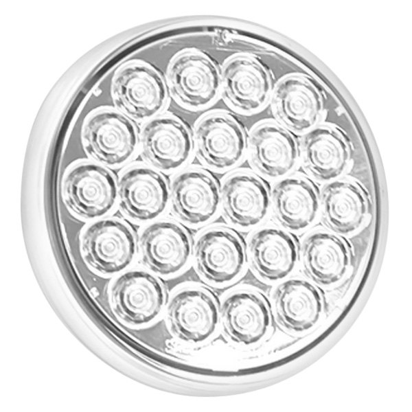 4 Inch Clear Round Backup Light with 24 LEDs (Sold in Multiples of 10)