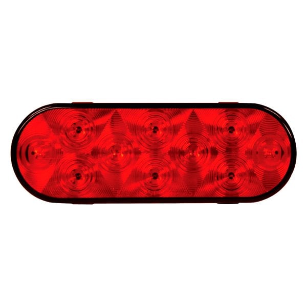 LED Oval Stop-Turn Tail Light - Red - 6.5 in. - Durable Design
