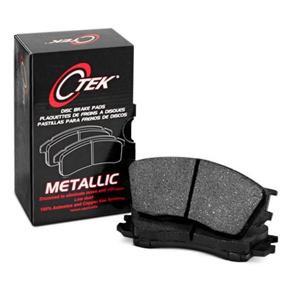 CEN102.03810 C-Tek Semi-Metallic Brake Pads with Shims for 1985-1991 Chrysler-Dodge Daytona-Lancer-TC Maserati -  Centric Parts