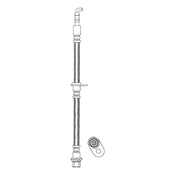 CEN150.44082 Front Side Brake Hose for 2004-2009 Lexus RX