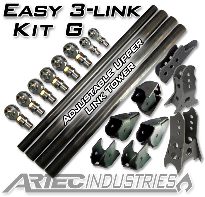 ACILK0135 Easy 3 Link - Kit G - Adjustable Upper Link Yes Outside Frame Offset Front Drive