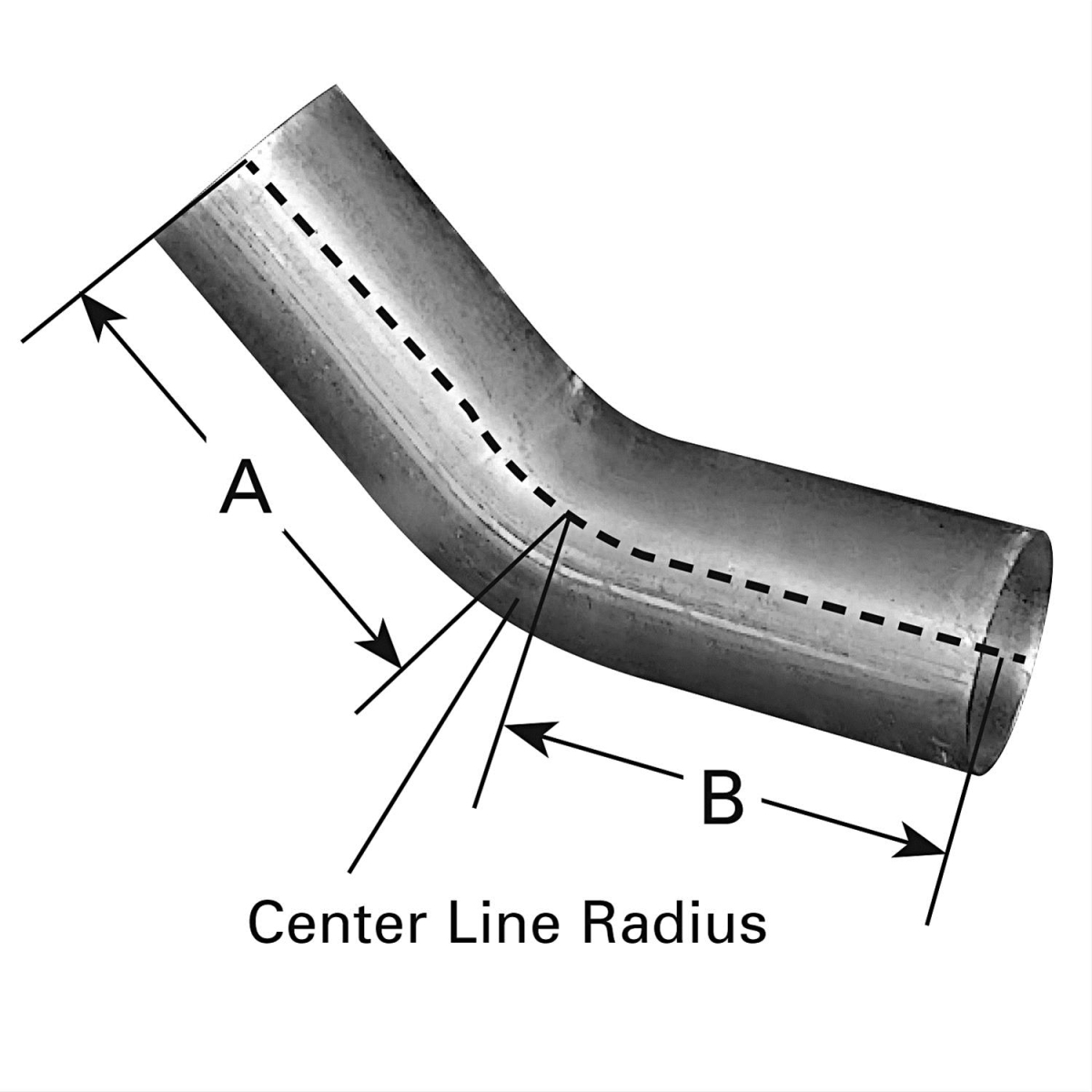 4.5 in. 45 deg - 4 in. dia., Od-Od, 8-8 in. Clear Aluminized Elbow