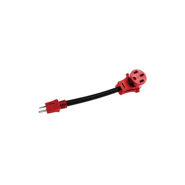 15Am-50Af Adapter Cord - 12 in. - Red - Carded