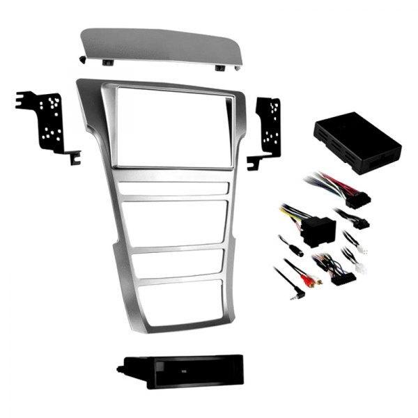 MET99-3018S Single & Double DIN Board Installation Kit, for 2008-2014 Cadillac CTS - Silver