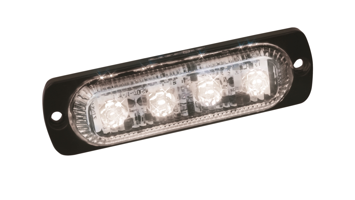 CUPSTR41W 3.75 in. 4 Diodes Long Ultra Slim LED Strobe White Light