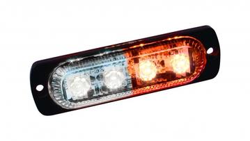 CUPSTR41AW 3.75 in. 4 Diodes Ultra Slim White LED Strobe Light Amber